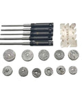 Universal 23-40mm Valve Seat Grinding Wheel Kit For Cars And Bikes Sturdy Diamond Repair Tools You Can Fix Minor Engine Mishaps Yourself With Ease. 23-40mm metal valve seat grinding kit with grinding heads and angle gauge