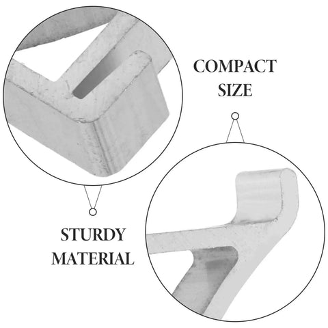10 Pack Aluminum Refrigerator Shelf Support Clips Heavy Duty Freezer Brackets Commercial Cooler Replacement Hardware Lock Tight Fit And Rock Solid Dependable Hold