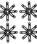 30 Piece Hidden Furniture Connectors Toolless Cabinet Joint Brackets in black, perfect for hassle-free furniture assembly.
