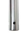 Boring bar segment in chrome steel with through-hole, front view for portable line boring machine (LT-30).