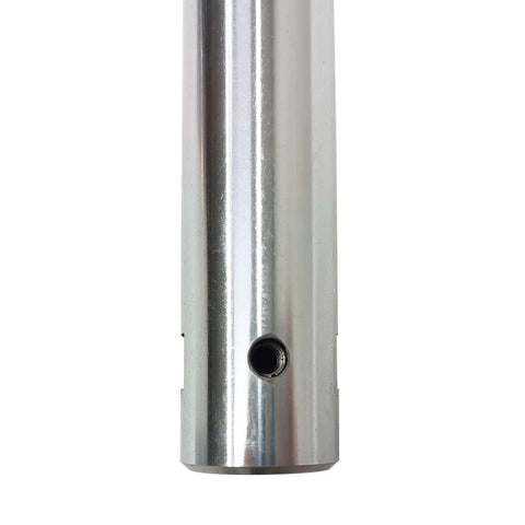 Boring bar segment in chrome steel with through-hole, front view for portable line boring machine (LT-30).