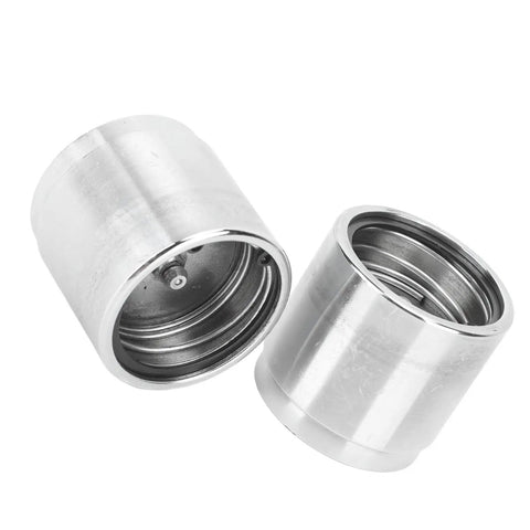 2 Pack Trailer Wheel Bearing Protectors With Dust Covers Stainless Steel Universal Bearing Caps Fit 1.98 Inch Hub Diameter