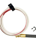 Memiuyelay LP thermopile sensor with white braided cable and brass probe, two mounting clamps
