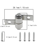 Close-up of 4Pcs Torque Hinge Shaft 29mm with 8 screws, showing dimensions and metal construction for cabinets and equipment doors.