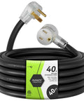 40 Ft Welder Extension Cord 8 AWG NEMA 6-50 STW Beefy Heavy Duty Welding Cable With LED Indicator Lighted Ends 250V 40A
