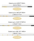 Retractable Fishing Gaff Stainless Steel 6 Foot Telescopic Gaff Pole With 8mm Screw Hole For Harpoon Rigs lengths and weight chart