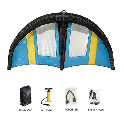 Unbreakable Inflatable Wing Foil For Kitesurfing And Surfboarding Ultra Portable Window Design With Repair Kit display