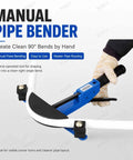 Heavy Duty Ratcheting Tubing Bender Kit For Copper Aluminum Piping engineered for 90-degree bends with hand-operated tool.