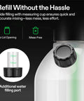 70 Ounce Pump Sprayer For Home Garden And Lawn Care Portable Hand Sprayer side filling port with measurement markings