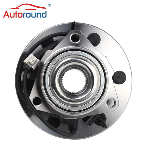 Front Wheel Hub Bearing Assembly Kit 6 Lug 4WD AWD Drop In For 1999 To 2007 GM Trucks And SUVs Including Chevy Tahoe Silverado Suburban Express 1500 GMC Yukon Sierra Savana Cadillac Escalade ABS 2 Pack Replacement