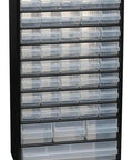 Heavy Duty Steel 44 Drawer Storage Cabinet With Clear Plastic Drawers For Small Parts Organizer Nuts Bolts Screws Tools And Hardware Wall Or Workbench Mounted Durable Cabinet For Shop
