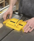 Adjustable Magnetic Featherboard For Table Saws And Router Tables Locks Stock Dead Tight Against Fence for precise woodwork handling.