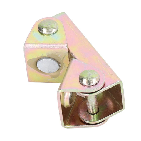 Close-up of a stainless steel magnetic V-type welding clamp from the Six Piece Magnetic V Type Welding Clamp Set In Stainless Steel Adjustable Fixing Tool Kit For Framing And Positioning Great For Welding On Round Or Flat Surfaces Doors Furniture Equipment And DIY Projects.