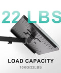 Adjustable Laptop Desk Mount Arm For 17 Inch Laptops And 32 Inch Monitors, Holds Up To 22 Lbs, Ventilated Tray, Side View