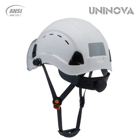 OSHA Compliant Vented Hard Hat With Visor ANSI Z89.1 Approved For Construction And Forestry And Arborist Tree Work Safety Helmet