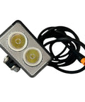 Front Light With Integrated Horn For E Bikes And Scooters, Waterproof 3 Pin Male Connector, 180 Lux Brightness Headlight