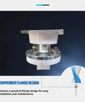 Close-up of the flange design on Big Power 3KW Vertical Axis Wind Turbine Generator Kit With 48V Output, showing mounting bolts.