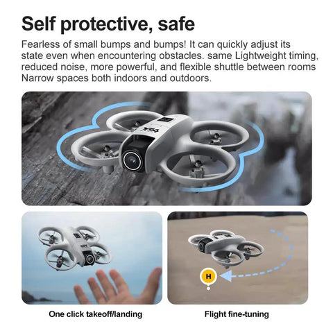 HD Drone With Dual Cameras For Aerial Photography Remote Control Beginner Friendly With Intelligent Obstacle Avoidance