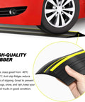 Universal Garage Door Threshold Seal Strip 20Ft Kit Bottom Waterproof Rubber Weather Stripping Replacement Yellow, red car