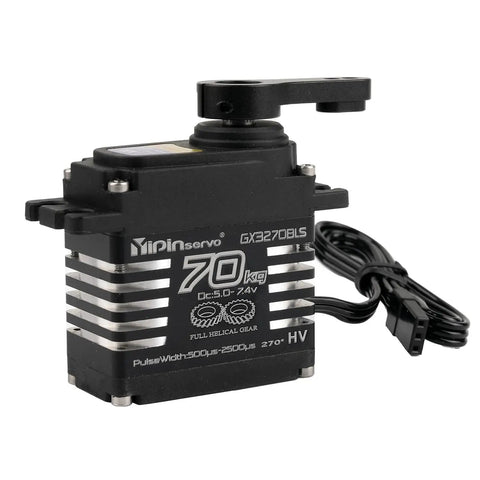 Beefy 70Kg High Torque Digital RC Servo With GX3270BLS 180 270 360 Degree Metal Gear IP68 Waterproof Brushless Motor Black