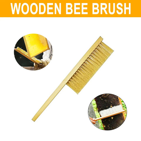 Go To Beekeeping Tool Set With Stainless Steel J Hook Frame Lifter Scraper And Frame Grip Holder Plus Wooden Handle Beekeeping Brush