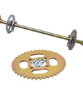 Beefed Up 32 Inch Go Kart Rear Axle Kit With 810mm Shaft 2 Brake Discs 2 41T 428 Sprockets Pillow Block Bearings And 2 Four Bolt Wheel Hubs