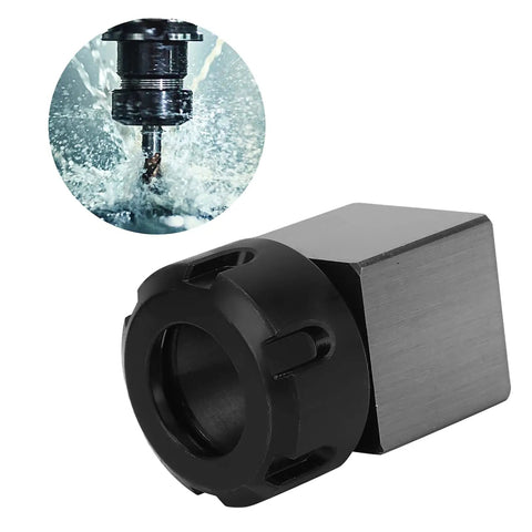 Heavy Duty Square Collet Chuck Block Made From Solid Carbon Steel For CNC Lathe Machines With Quick Clamp Action and tight hold on ER25 ER32 ER40 tooling.