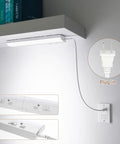 Led Under Cabinet Task Light Plug In 12 Inch Dimmable With 3 Color Temperatures 3000K 4000K 5000K shown under shelf