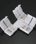 2Pin 8mm LED Strip Connector Kit With Right Angle Corner, T Shape And Gapless Connector For Flexible SMD2835 Tape Lights