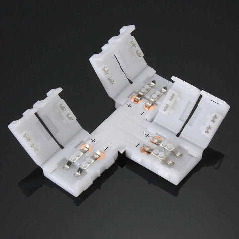 2Pin 8mm LED Strip Connector Kit With Right Angle Corner, T Shape And Gapless Connector For Flexible SMD2835 Tape Lights