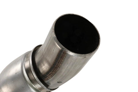 Close-up of GM Genuine Parts Driver Side Warm Up Three Way Catalytic Converter With Exhaust Pipe Replacement for Efficient Emission Control