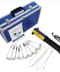 Get The 1000W Eight Coil Frameless Magnetic Induction Heater With LED Light Non Slip Grip To Blast Off Rusty Bolts Stripped Gears Seized Bearings Fast For Tough Garage Projects Daily with carrying case, heating coils, and tool.