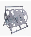 Heavy Duty Steel Wire Spool Rack and Cable Dispenser for Organized Workbench, holds multiple spools, industrial-grade wire organizer.