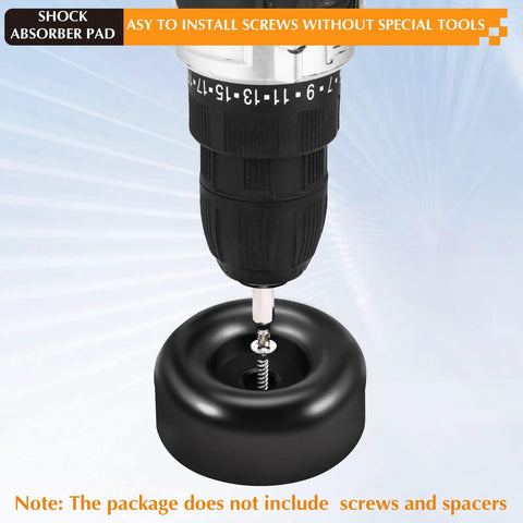 20 Pack 2.5 Inch Trailer Ramp Door Bumpers with drill installing bump stop, Heavy Duty Rubber Bump Stops For Tailgates