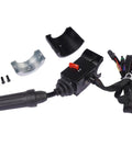 Transmission Shifter Assembly OEM Replacement 238270A1 For Case And New Holland Wheel Loaders DW2 DW3, black lever with wiring