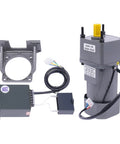 Amazon gray 250W 110V AC gear motor with variable speed controller and mounting bracket