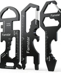 3 Pack Keychain Multi Tool Wrench Ruler Bottle Opener For Men Compact Metal Pocket Gadget For Everyday Carry EDC Gear