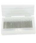 30 Piece Diamond Burr Set With One Eighth Inch Shank Needle Point Grinding Bits 1mm Head Diameter For Rotary Tools displayed in case