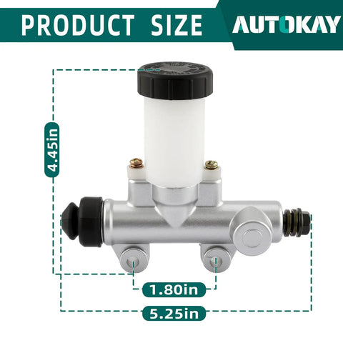 Hammerhead 80T TrailMaster MID 6.000.305 XRS XRX Go Kart Hydraulic Brake Master Cylinder with dimensions