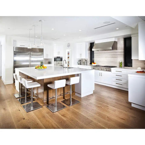 Modern kitchen with 4-Inch Color Selectable Canless Recessed LED Kit With Narrow Beam Adjustable Gimbal Trim J-Box Free lighting