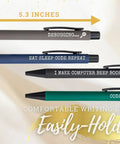 Ballpoint Pen Set Of 4 For Programmers And Techies, Smooth Writing Gift For Computer Scientists, Software Engineers, Coworkers, And Geeky Coders