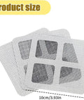 Ditch Stubborn Hair Clogs With These Toss And Go Shower Drain Covers, 10cm square mesh for effective drainage protection.
