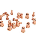 Super Cool 20Pcs Replacement Kit With Plasma Electrode Tips And Brass Nozzles For PT80 IPT-80 PTM-80 Cutter Torch, set of copper nozzles.
