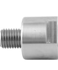 Heavy Duty Workhorse Wood Lathe Mandrel Adapter, 1 Inch Male 8 Tpi To 30 X 3.5 mm Female Thread Spindle Converter, steel, side view.