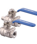 Two Pack Full Port Ball Valve One Quarter Inch Male To Female NPT Stainless Steel 304 Built Tough For Water Oil And Gas 1000 WOG