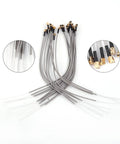 Bundle of 2.4GHz Receiver Antenna for Multi-Port Drone RC Systems and Aircraft, gold connectors, durable ABS, 15cm length.