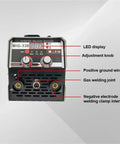 Front panel view of Three In One MIG MMA TIG Welding Machine Inverter Welder With Flux Cored Wire No Gas Soldering Kit 110V US