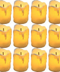 Led Tea Lights Candles Battery Operated Flameless Votive Candles Drips Realistic Fake Candles For Halloween Thanksgiving Christmas Decor Totally Safe For Pets And Kids Easy To Use 1.5x2 Inches 12 Pack