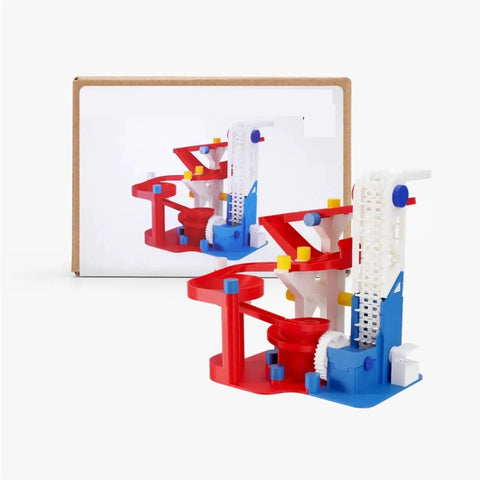Dope Marble Run Components Kit 003 For Maker World 3D Print Hardware Printable Build Set For P1S DIY Marble Track System With Easy Setup Durable Parts And Kid Friendly Use Ideal For Makers And Hobbyists 1 Set, red white blue 3D print parts