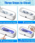Makes Quick Work Of Hard Grime With This 45 Khz Professional Ultrasonic Jewelry Cleaner in four cleaning steps.